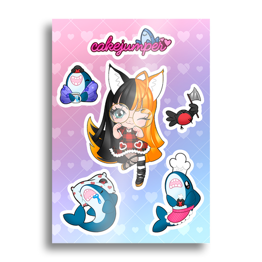 Cakejumper | Cake & the Gang - Sticker Sheet